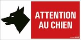 Pickup bord panneau 30x15 cm - Attention au chien