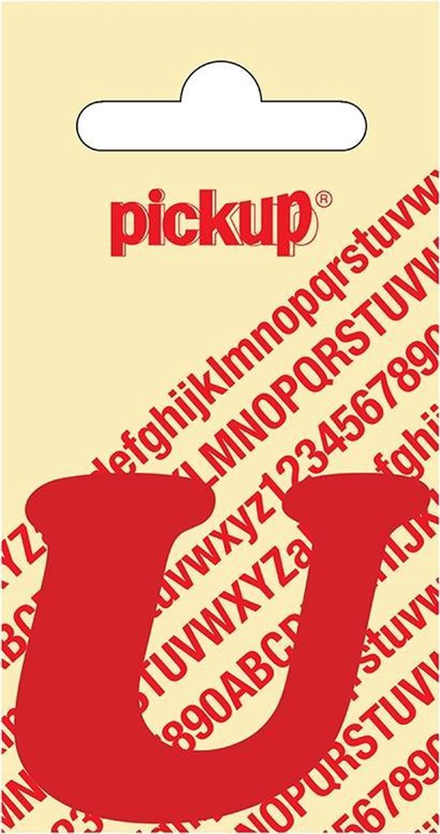 Pickup plakletter CooperBlack 40 mm - rood U