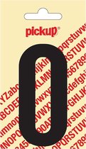 Pickup plakcijfer Nobel 90 mm zwart 0 - 310020900
