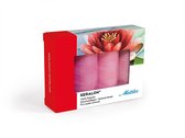 naaimachine garen, 4 verschillende kleuren roze naaigaren van Amann Mettler