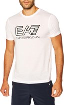 EA7 EA7 Train Visibility T-shirt - Mannen - wit/zwart