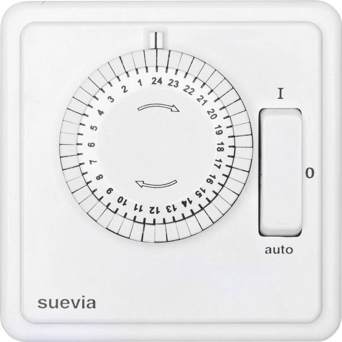 Suevia SU280447 Inbouwschakelklok Analoog Dagprogramma 1200 W IP20 AAN/AUTO/UIT-programma