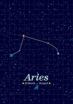Sterrenbeeld Poster - Aries - Wandposter 60 x 40 cm