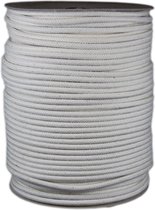 Cordon en coton - Wit - Corde - 8mm x 200mtr - bobine