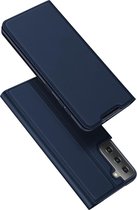 Dux Ducis - Pro Serie Slim wallet hoes - Samsung Galaxy S21 - Blauw