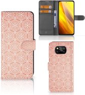 Mobiel Hoesje Xiaomi Poco X3 | Poco X3 Pro Smartphone Hoesje Pattern Orange