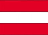 Oostenrijkse Vlag - Vlag Oostenrijk - Oostenrijk Vlag - 90 x 150 cm - Met Ringen