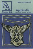 Opstrijk applicaties / Strijk Patch Set / Militair embleem /Formaat: 9,0 x 7.0 cm