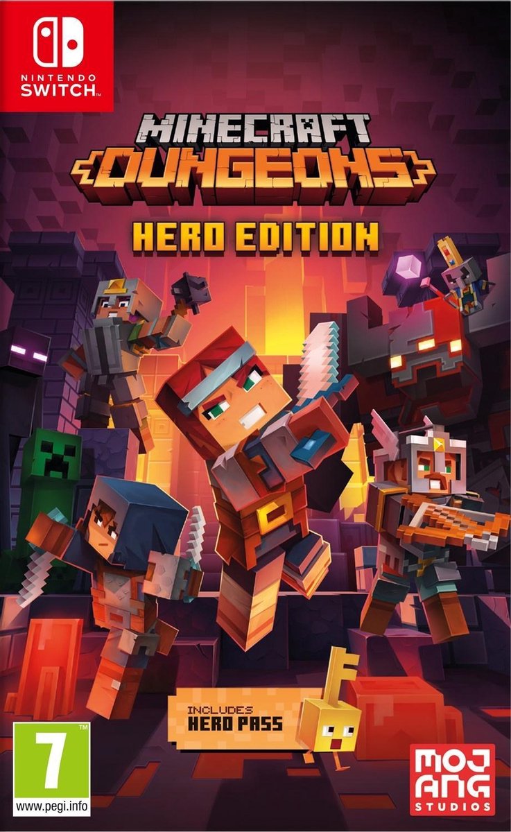 Minecraft Dungeons: Hero Edition - Switch, Jeux