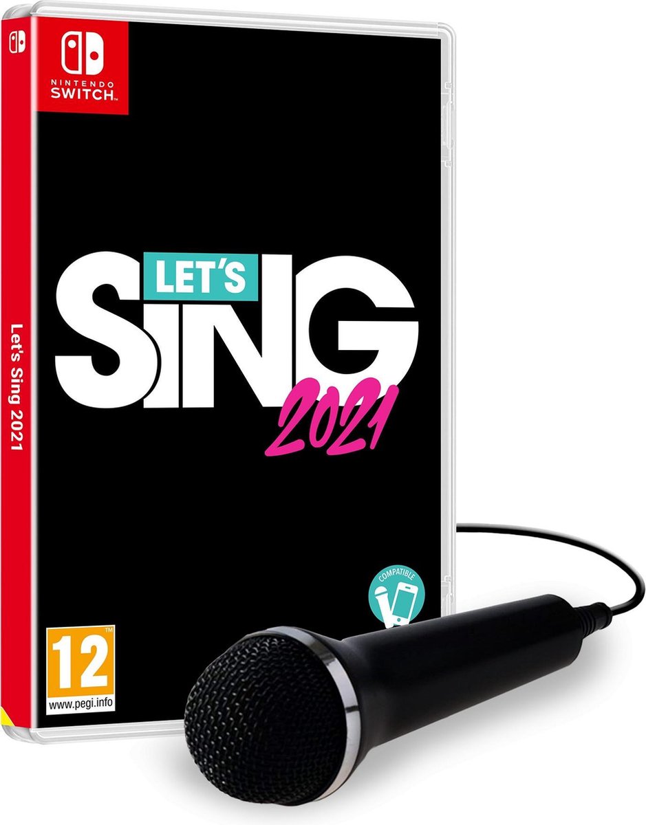 Koch Media Let's Sing 2021 + 1 Microphone Bundle Multilingue Nintendo Switch, Jeux