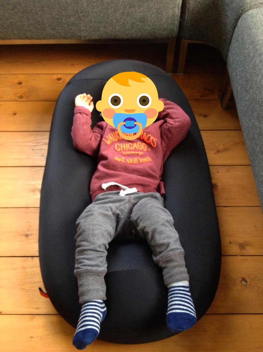 Cuddlebug Nekkussen XXL Zwart Reizen/Relaxen L64 x B32 x H32 cm