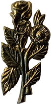 Symbool voor op urn of grafsteen / -monument - bloemen