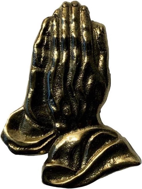 Symbool voor op urn of grafsteen / -monument - gevouwen handen