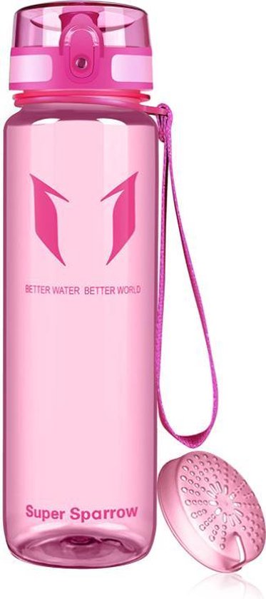Super Sparrow Botella De Agua De 12 Onzas, 17 Onzas, 25 Onzas, 32 Onzas Botellas De Agua Tritan Sin Bpa Apertura De Un Toque Botella De Plastico