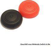 Thumb Grips | Thumb Sticks | Gaming Thumbsticks | Geschikt voor Nintendo Switch & Lite | 1 Set = 2 Thumbgrips | Zwart/Rood