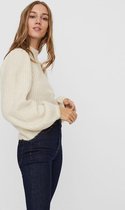 Vero Moda VMPEKAN LS HIGHNECK BLOUSE - Birch White