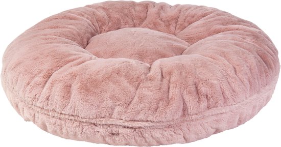 Jack and Vanilla – Hondenkussen – Donut kussen Puff Roze- Ø70cm