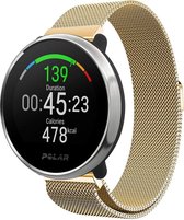 Milanees Smartwatch bandje - Geschikt voor  Polar Ignite Milanese band - goud - Horlogeband / Polsband / Armband