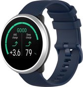Siliconen Smartwatch bandje - Geschikt voor  Polar Ignite siliconen bandje - donkerblauw - Horlogeband / Polsband / Armband
