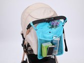 Kinderwagen Tas - Baby - Buggy Organizer - Kinderwagen Accessoires - Blauw