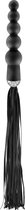 Fetish Tentation - Flogger met Anale Kralen - 19 x 4cm - Zwart