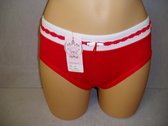 Dames slips   3 pack Fine women katoen met bamboe  rood L