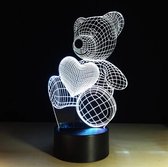 3D ILLUSIE LAMPJE MET 7 KLEUREN I NACHTLAMPJE BEER I 3D LAMP ILLUSION WITH 7 COLORS CHANGE SMART TOUCH SWITCH