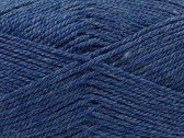 Breigaren blauw jeans 100gram per bol kopen – haken of breien met pendikte 3 - 3.5 mm. – 100% acryl garen pakket 4 bollen