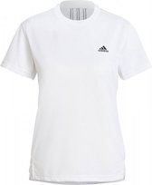 adidas 3-Stripes Sport Shirt Dames - wit - maat L