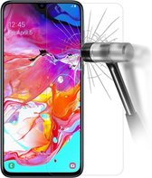 Samsung Galaxy A70 Hoesje en Screenprotector - Samsung Galaxy A70 Hoesje Transparant Case + Screen Protector