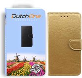 Iphone 11 Book Case Goud - Leren hoesje - Pasjes - Wallet - Portemonnee - hoesje