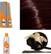 XP100 haarverf pakket kleur 6.46  Donkerblond & Koper & Rood (1x 100ML) met 3% waterstof ( 1x 250ML) incl verfbakje, kwast, maatbeker, puntkam en handschoenen