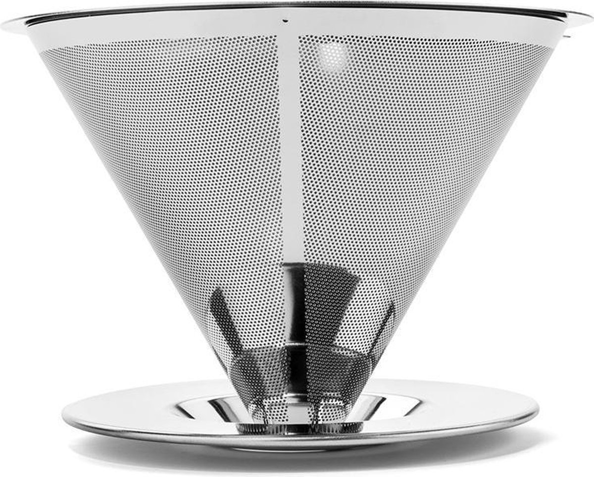 Koffie Filter Houder - Herbruikbaar - Permanent - Dripper - V60 - RVS