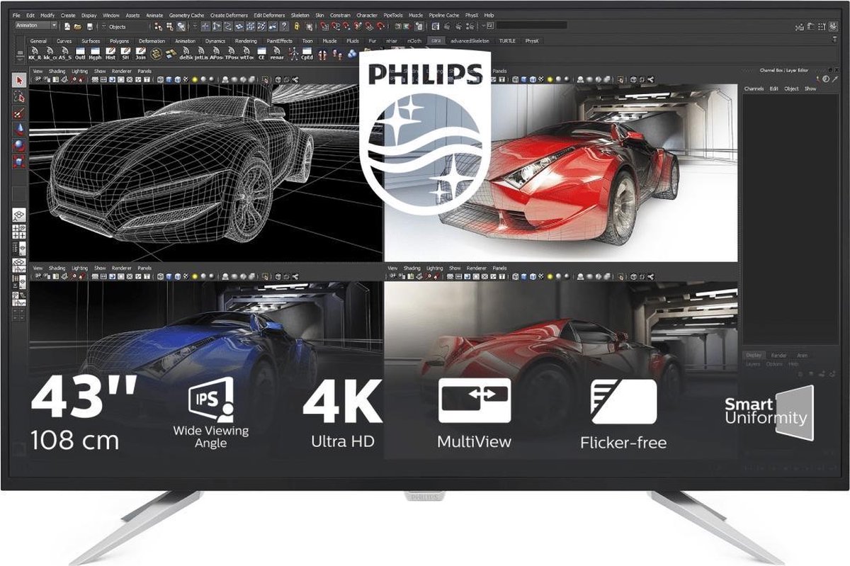 Philips BDM4350UC - 4K IPS Monitor - 43 inch | bol.com