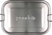 Pandoo RVS lunchbox - 1200 ml - incl. divider + katoenen tas