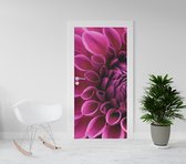 Deursticker Bloemen 1 - 100 x 250 cm - Gratis installatie-kit - Snelle levering