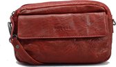 Bagsac Leren Schoudertas 7010 Rood