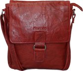 Bagsac Leren Schoudertas 7004 Rood