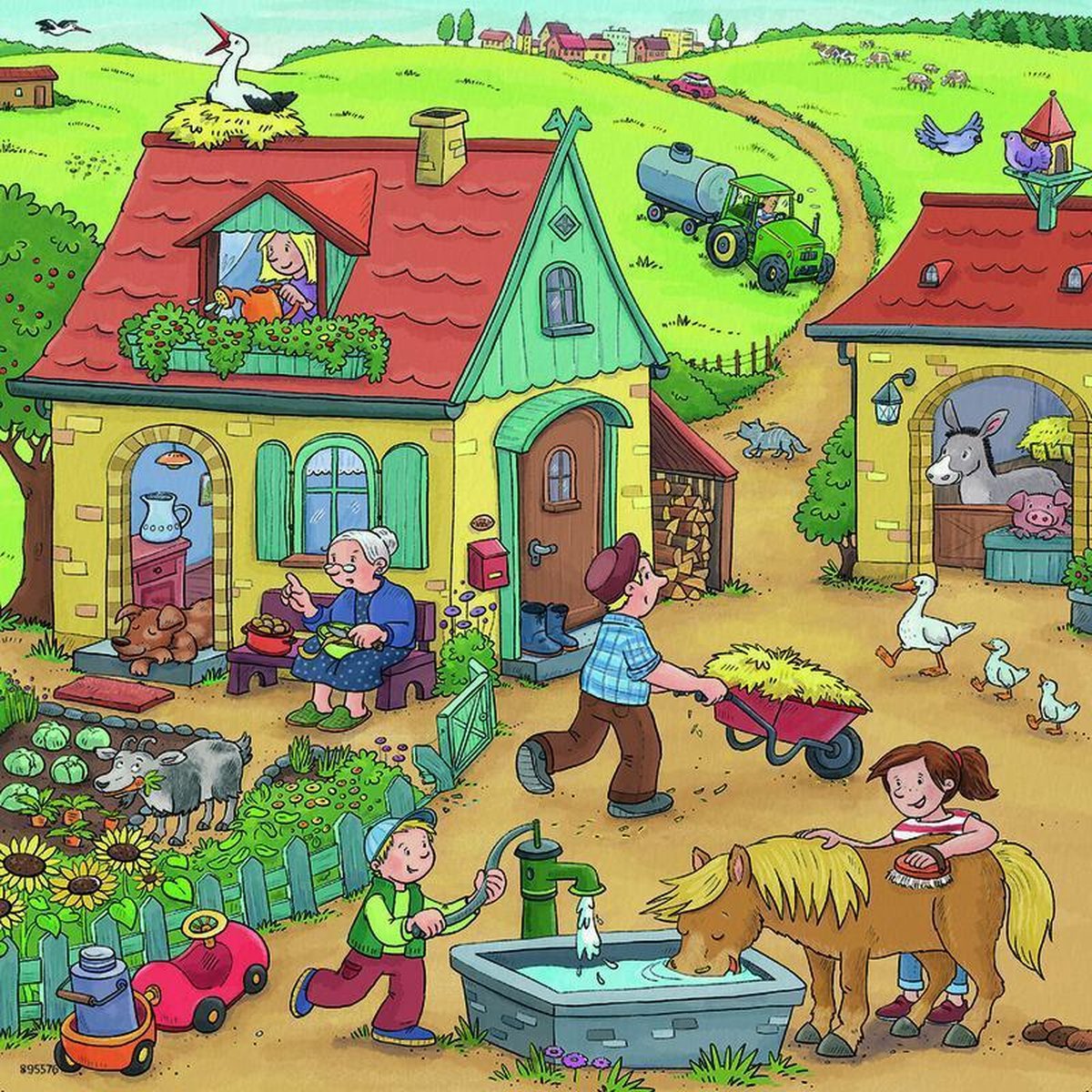 Ravensburger puzzel Boerderij - 3x49 stukjes - kinderpuzzel — afbeelding 15