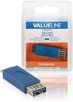 Valueline VLCB61901L Usb 3.0 Usb Micro B Mannelijk - Usb A Vrouwelijk Adapter Blauw