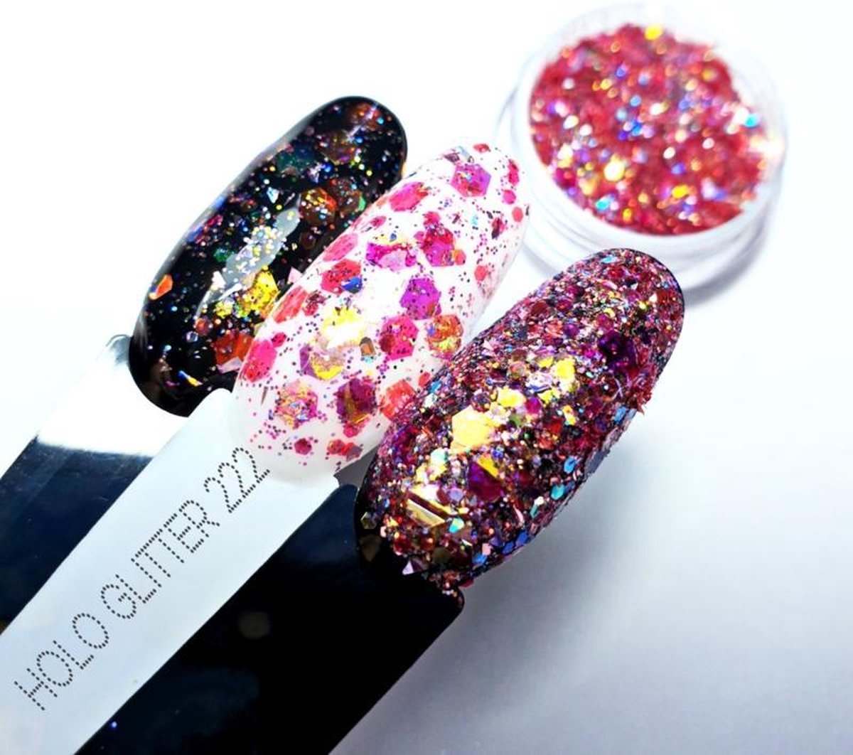 Goedkoopste Nailart Glitters - Nagel glitters - Korneliya HOLO Glitter Mix 222