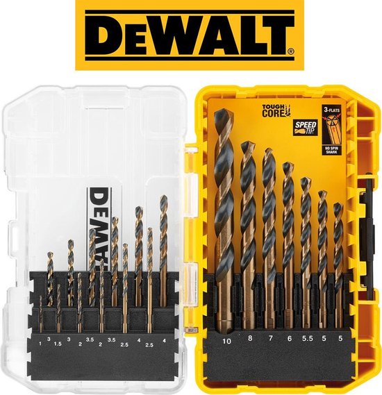 DeWalt Professional HSS Metaal & Borenset Touch Case Plus | 19 Delig |  bol.com