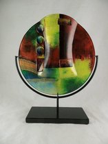 Decoratieve glazen vaas Artwork 30 cm - Fusion glas - Decoratieve glazen