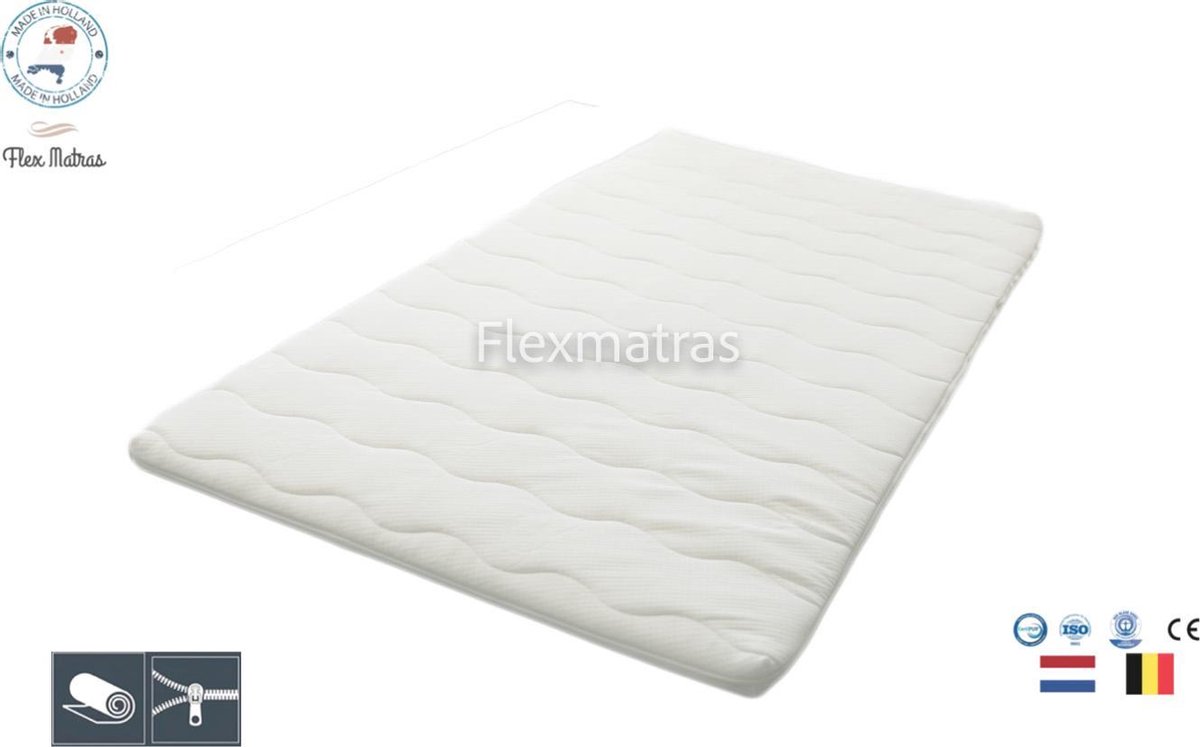 Topper – Topdekmatras – SG40 comfortschuim polyether – 5 cm dik – 120x200 cm - Flex Matras
