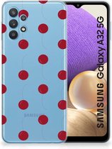 Silicone Case Samsung Galaxy A32 5G Telefoonhoesje Kersen
