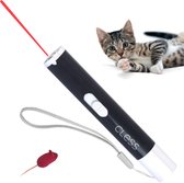 Kattenpen - USB oplaadbare laserpen - Zwart - Kattenspeelgoed - Kattenspeeltje - Laserpointer - Update 2021