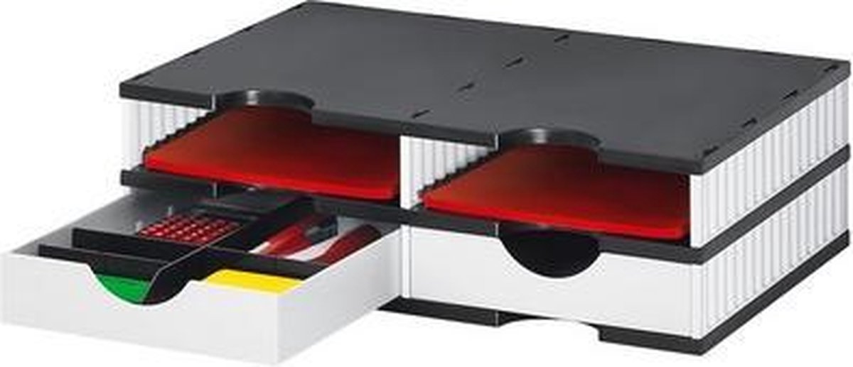 Desktop sorteermodule Styro Zwart/wit