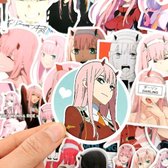 50 Stks/set 02 Anime Darling in the Franxx Pvc Waterdichte Stickers