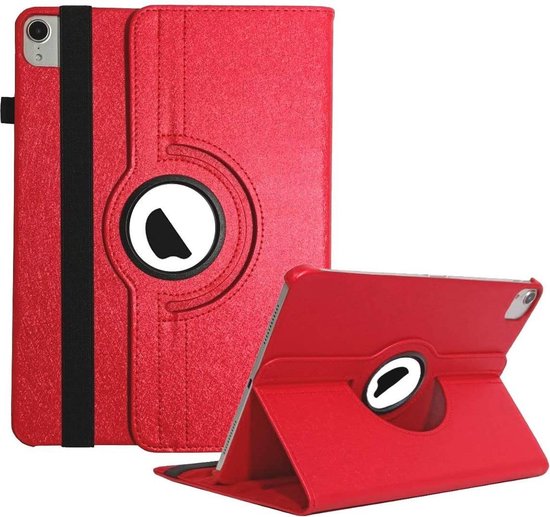 Apple iPad Air 4 (2020) 10,9 pouces Multi Stand Case - Housse pour tablette rotative 360 - Housse pour tablette - Rouge