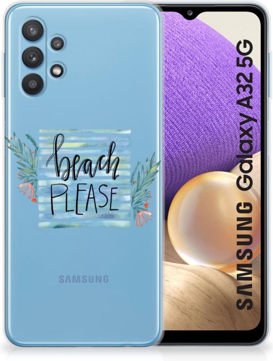 Samsung Galaxy A32 5G Telefoonhoesje met Naam Boho Beach